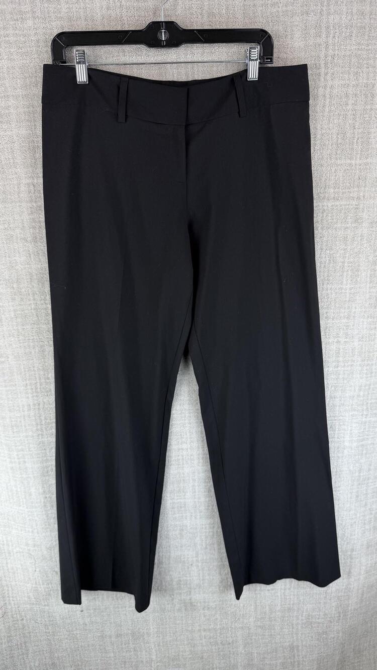 Barneys New York Pants Womens 10 Black Straight Dress Stretch Twill Workwear